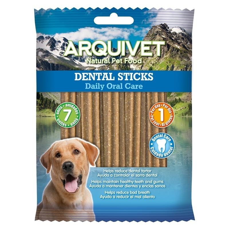 DENTAL STICKS Bolsa 7 Uds./170gr. Arquivet