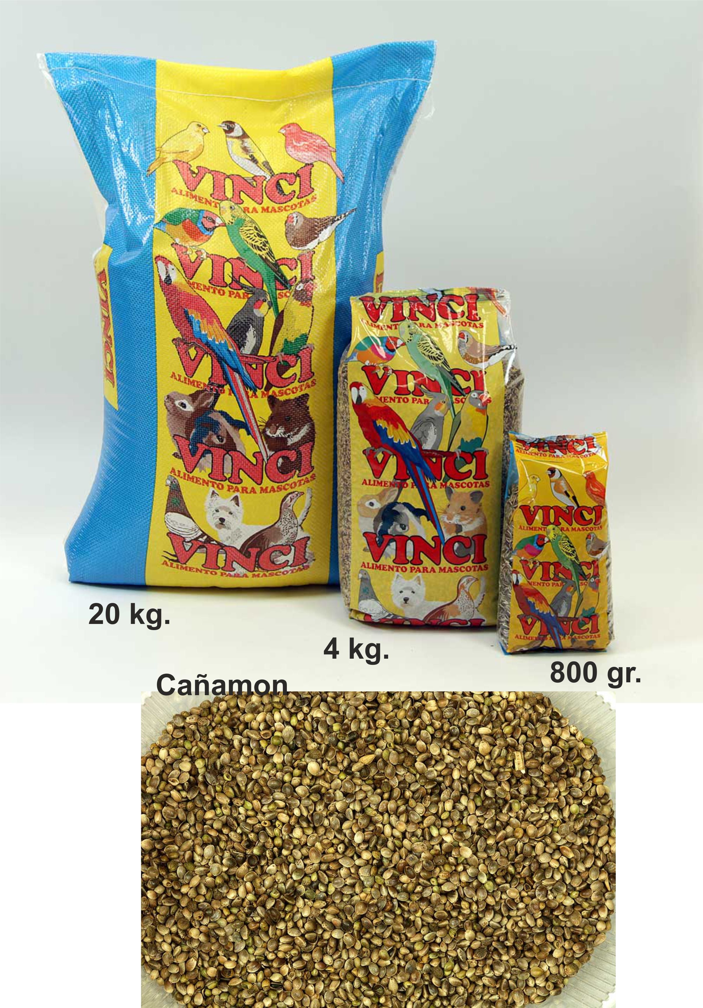 CAÑAMON VINCI 20 KG.