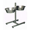 SOPORTE INOX.2 COMEDEROS 2,8 LTS.