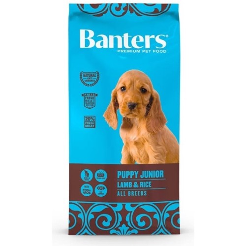 BANTERS DOG PUPPY LAMB&RICE 15 KG.