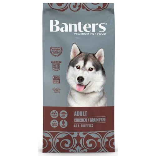 BANTERS DOG ADULT GRAIN FREE 15 KG.