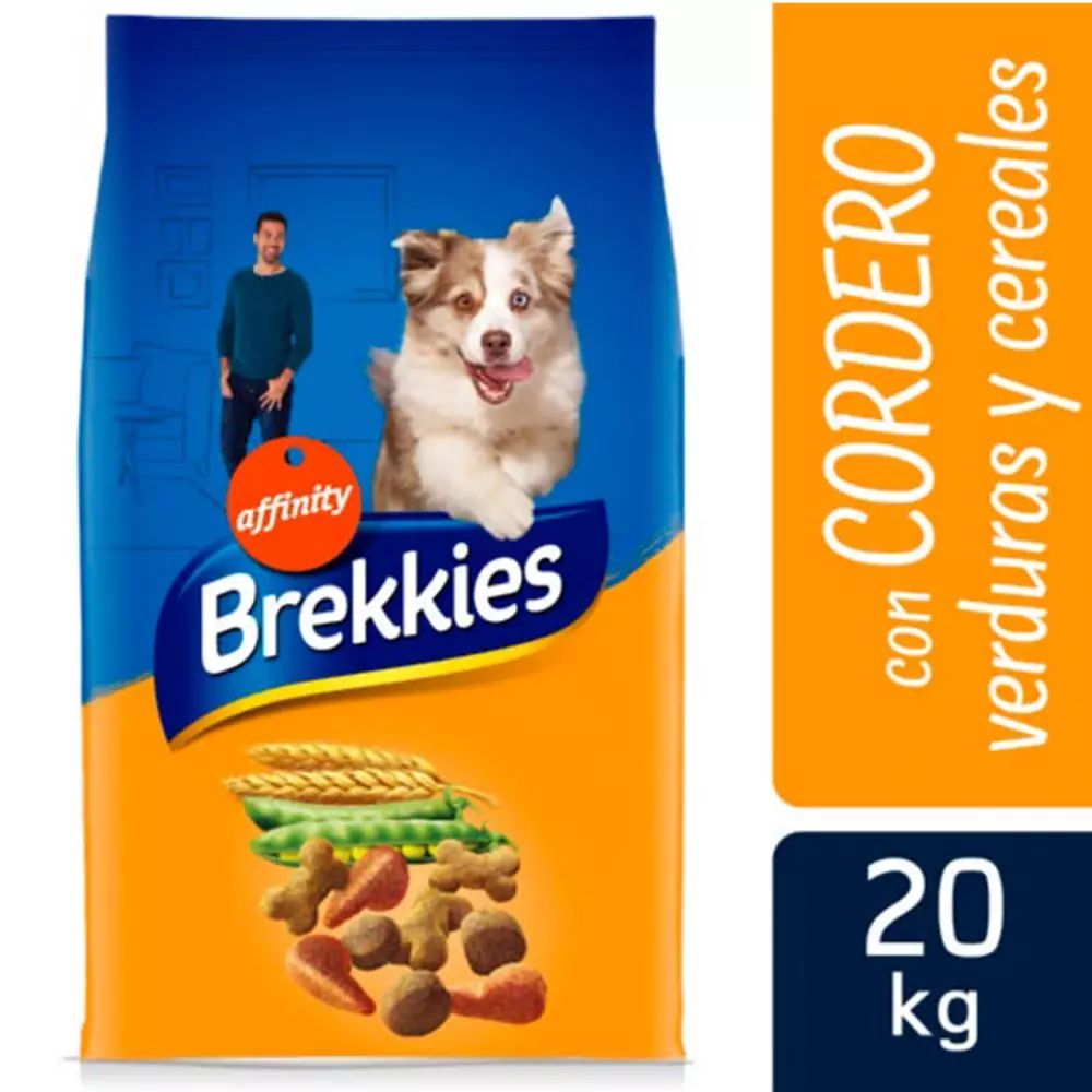 BREKKIES PERROS CORDERO 20KG