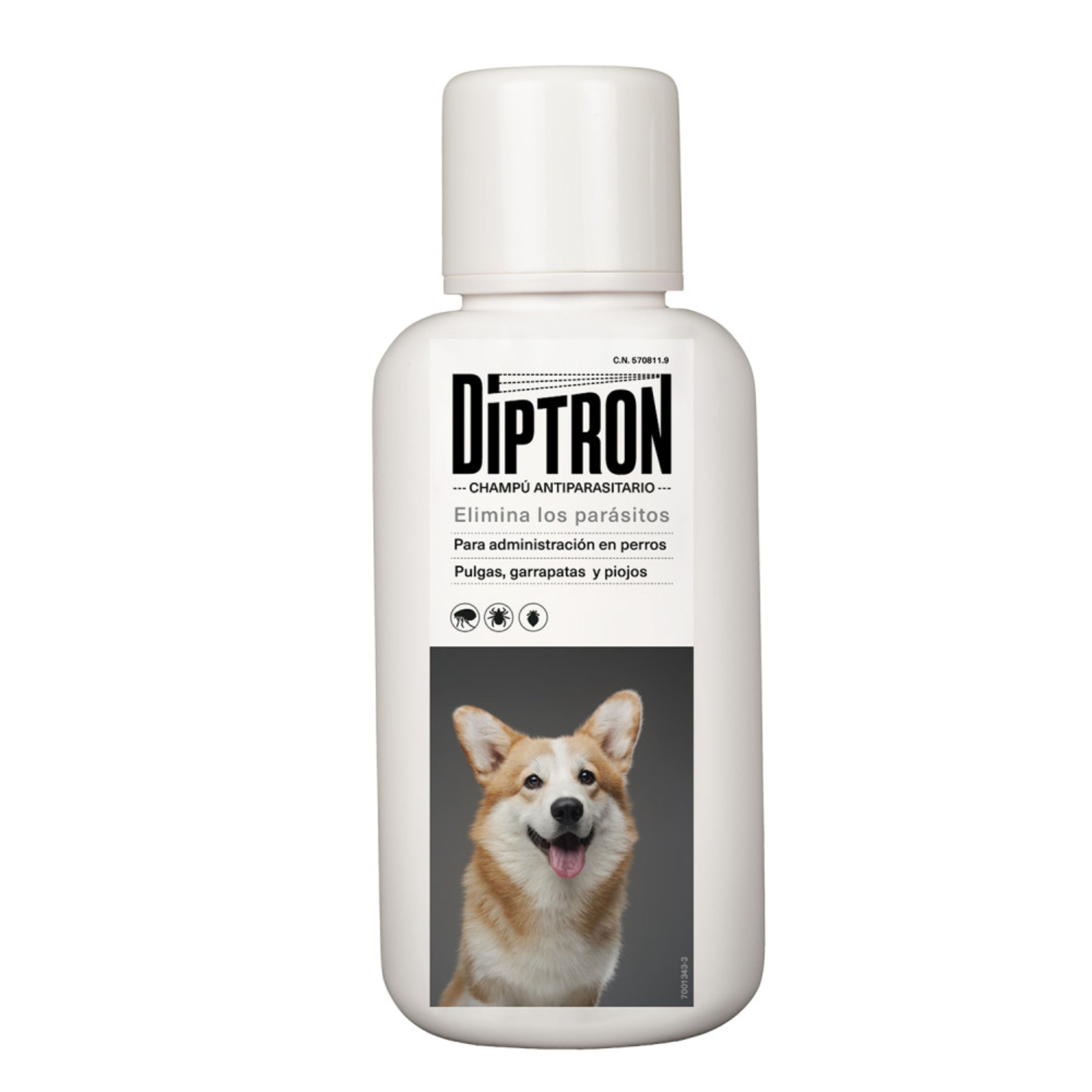 DIPTRON CHAMPU ANTIPARASITARIO 500 ML.