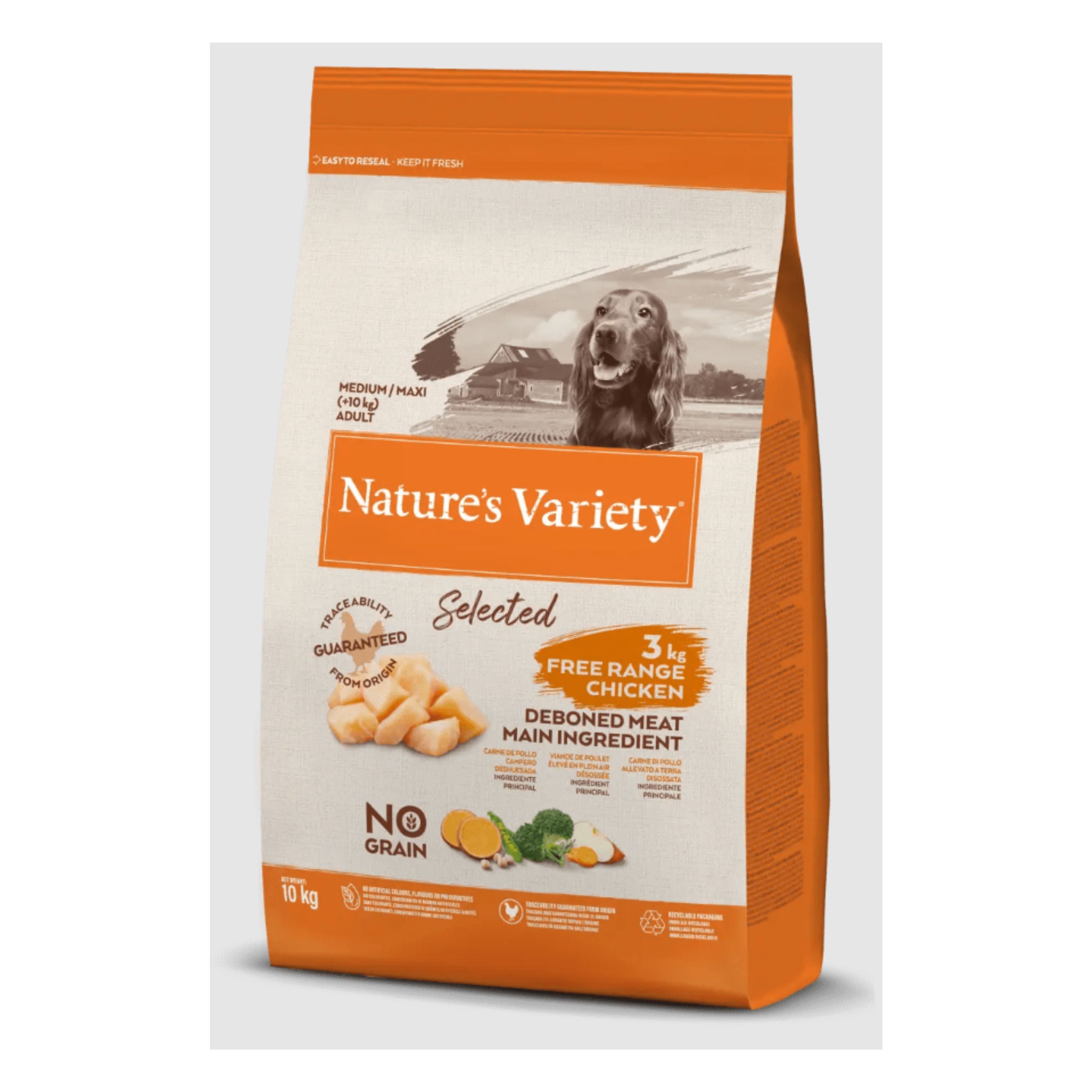 NATURES VARIETY SELECTED MEDIUM ADULT POLLO 10KG