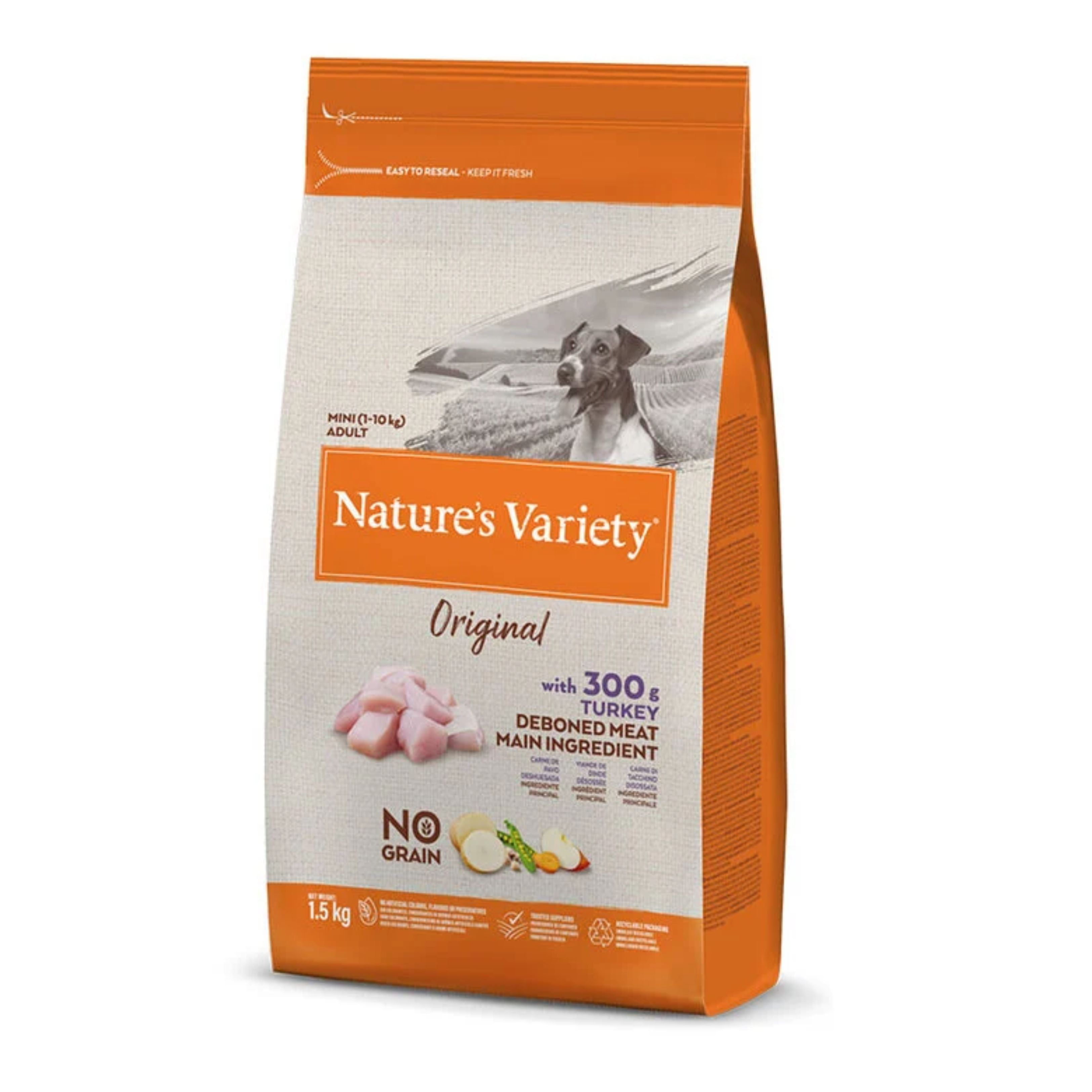 NATURES VARIETY ORIGINAL GF MINI ADULT PAVO 1.5 Kg