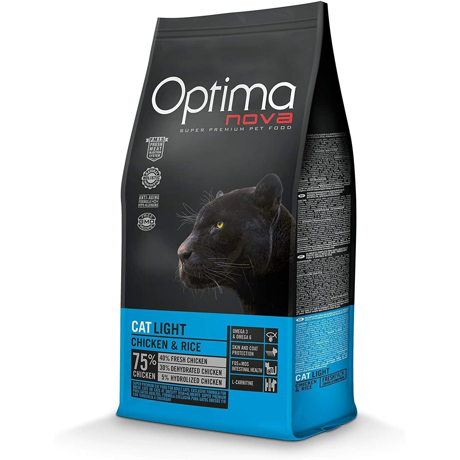 OPTIMA NOVA CAT LIGHT 8 KG.