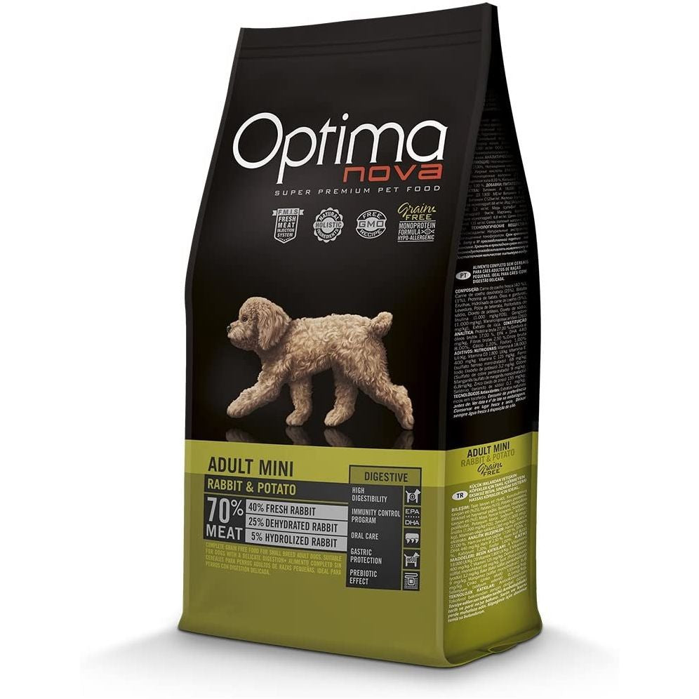 OPTIMA NOVA ADULT MINI RABBIT PATATA 2Kg.