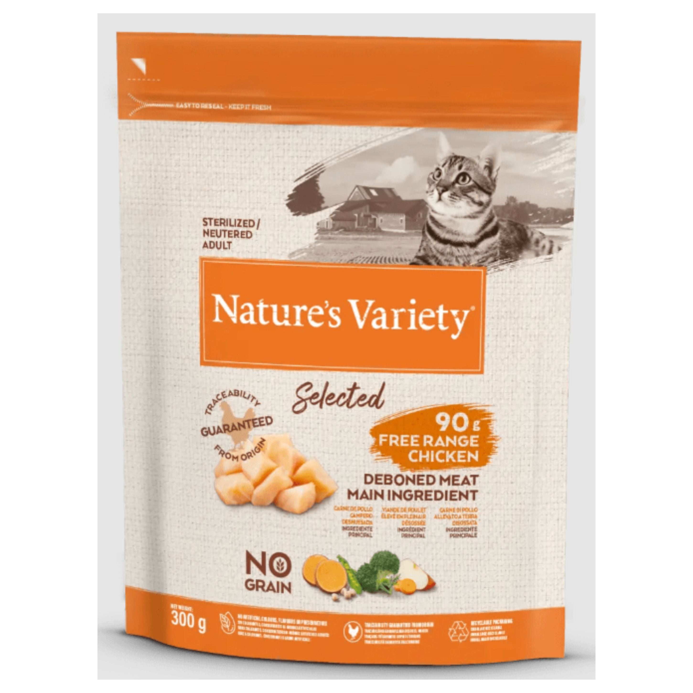 NATURES VARIETY CAT SELECTED STERILI POLLO 1.25 Kg