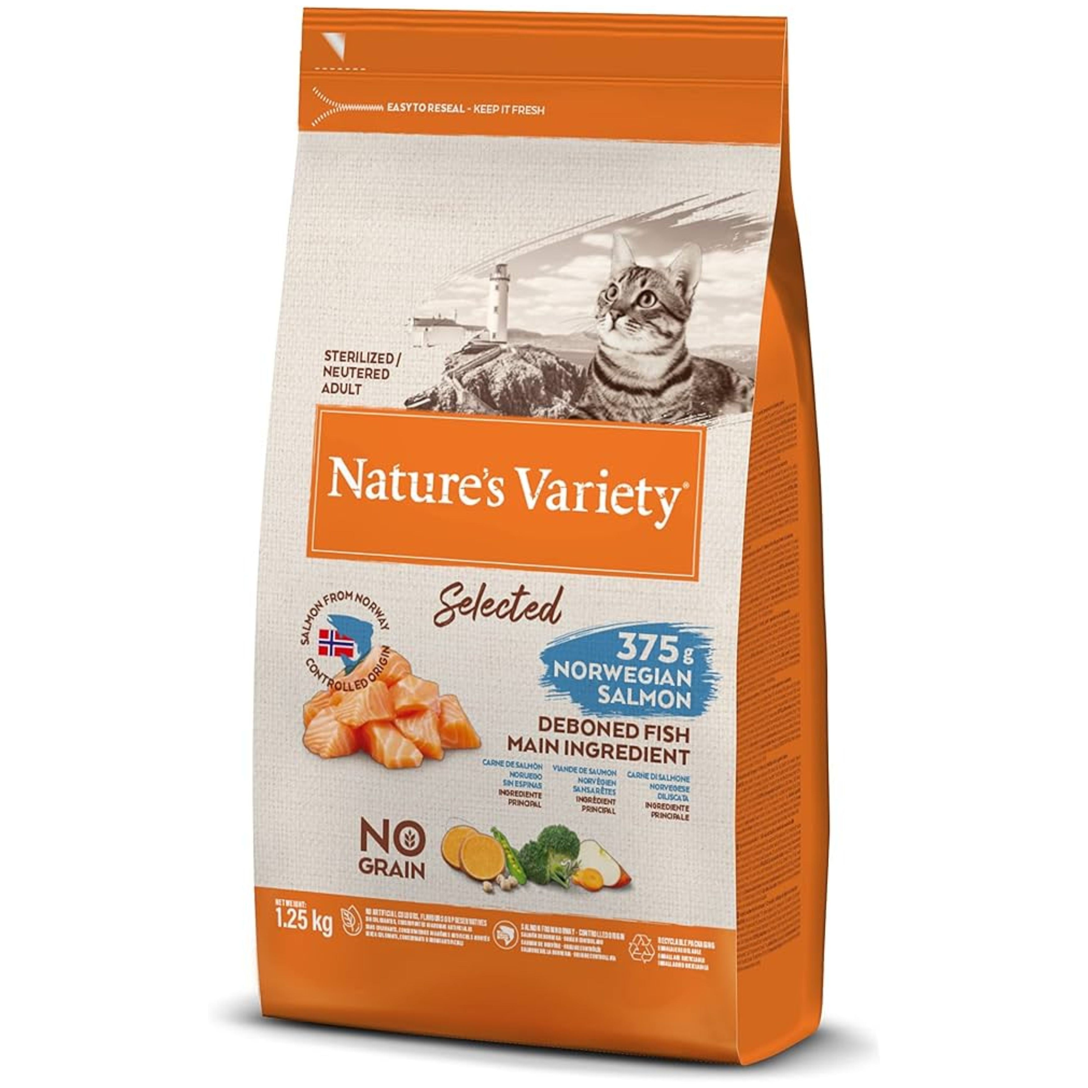 NATURES VARIETY CAT SELECTED STERILIZED SALMON 3 Kg.