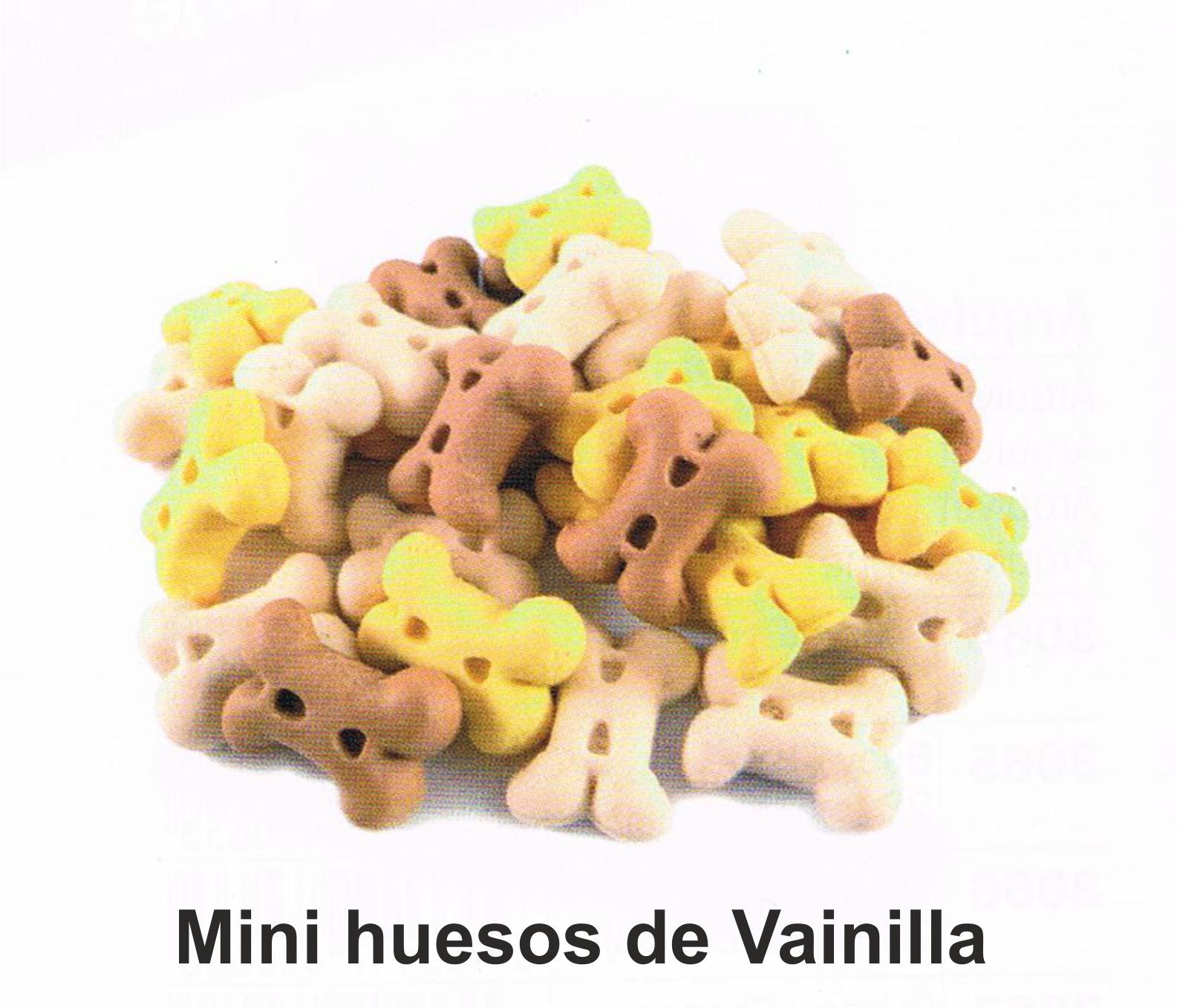 GALLETAS MINI HUESO DE VAINILLA. Bolsa2,5Kg.