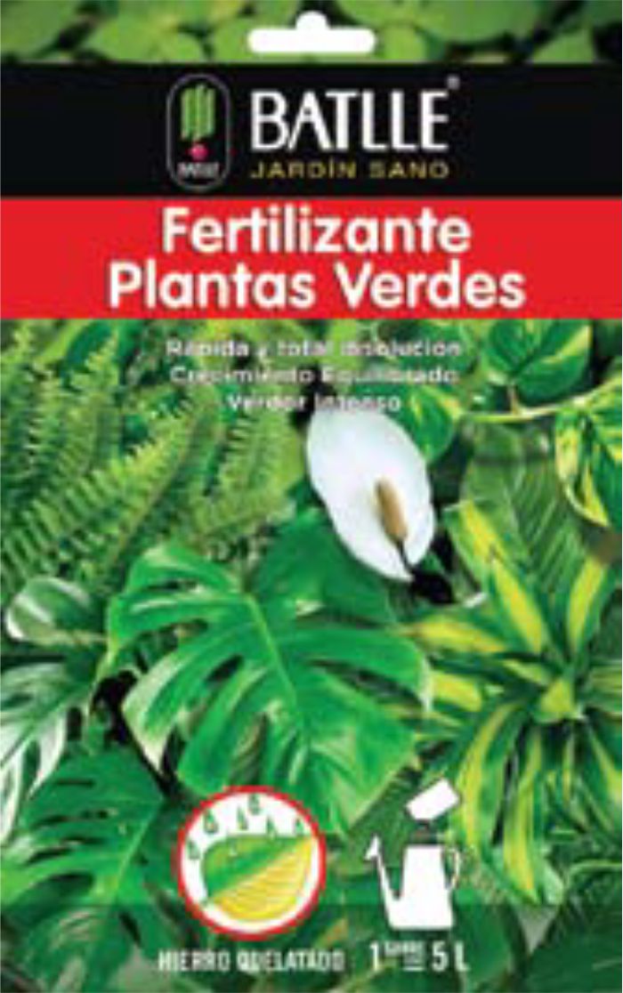 FERT.PLANTAS VERDES SOBRE 5 LTS.