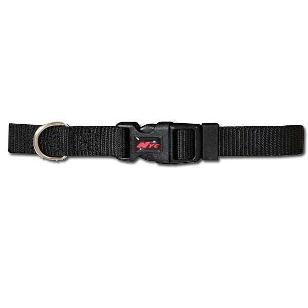 COLLAR NYLON BASICO NEGRO 20-30X1CM